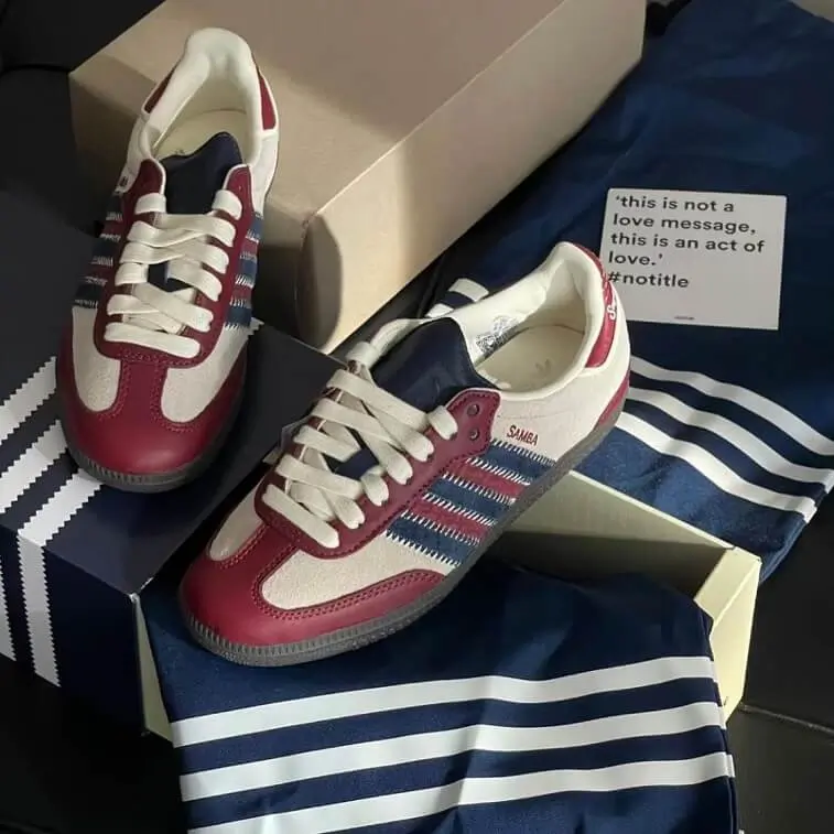 Notitle X Adidas Samba Sneakers, Red - AjmanShop