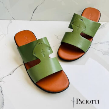 Paciotti Arabic Men Sandal, Green - AjmanShop
