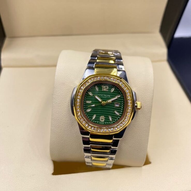 Patek Philippe Ladies Watch with Stone Work - AjmanShop