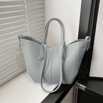 Polene HandBags for Women Shoulder Pattern Ladies Bag grey- AjmanShop