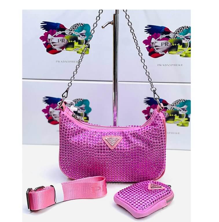 Prada Crystal Women Bag - AjmanShop