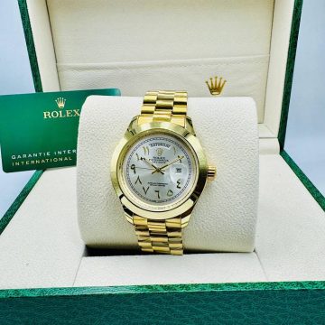 Rolex Arabic Watch for Men in Stainless Steel - AjmanShop