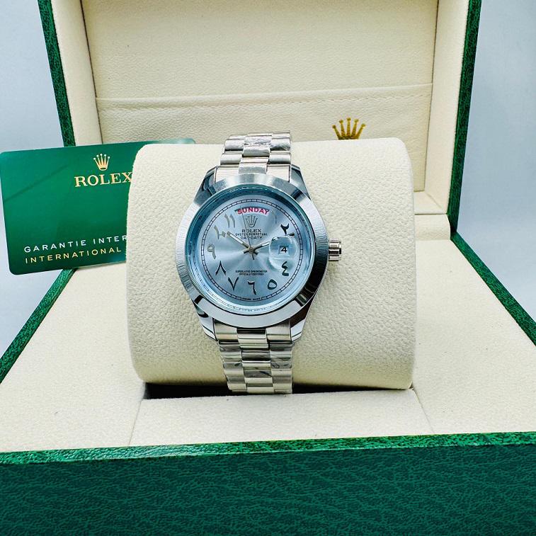 Rolex Arabic Watch for Men in Stainless Steel - AjmanShop