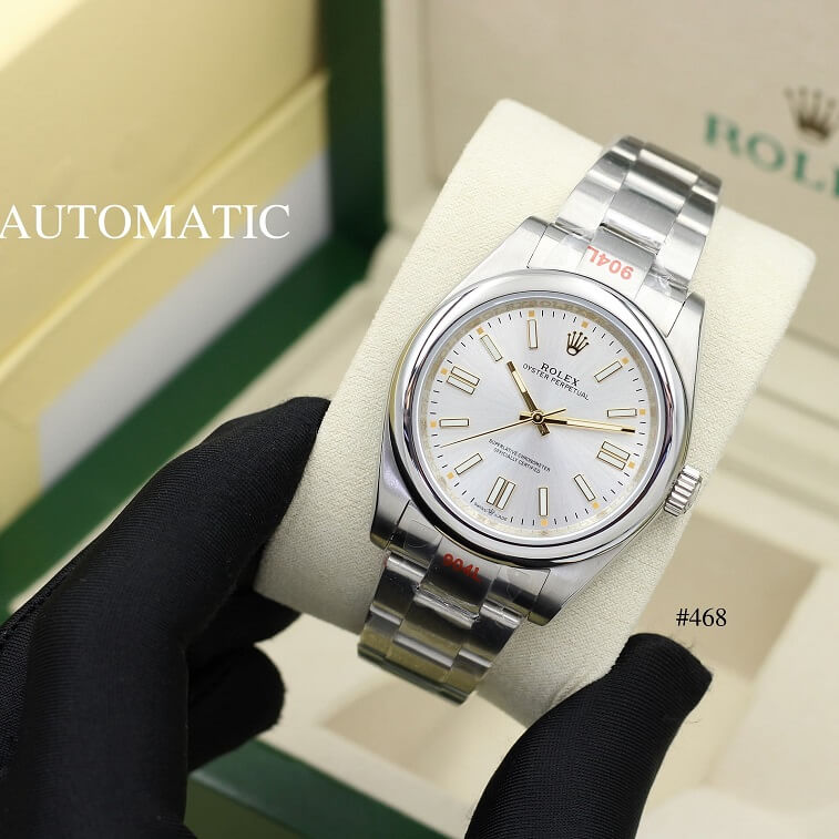 Rolex Oyster Perpetual Watch, White - AjmanShop