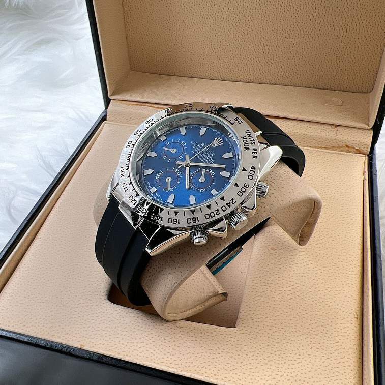 Rolex Sillicon Strap Watch For Men New Model- AjmanShop