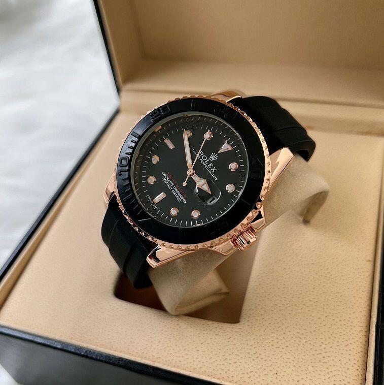 Rolex Sillicon Strap Watch For Men New Model- AjmanShop