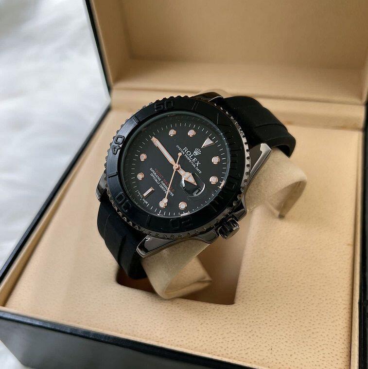 Rolex Sillicon Strap Watch For Men New Model- AjmanShop