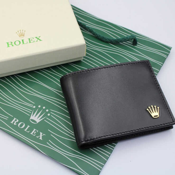 Rolex Wallet, Black - AjmanShop
