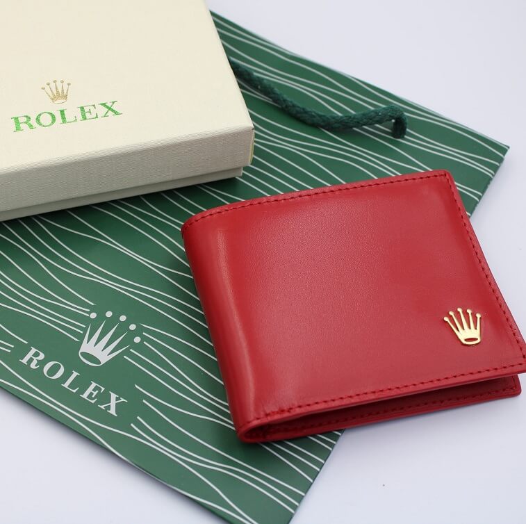 Rolex Wallet, Red - AjmanShop