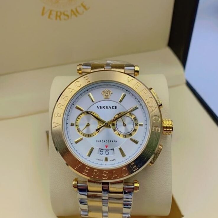 Versace Chronograph Stainless Steel Watch - AjmanShop