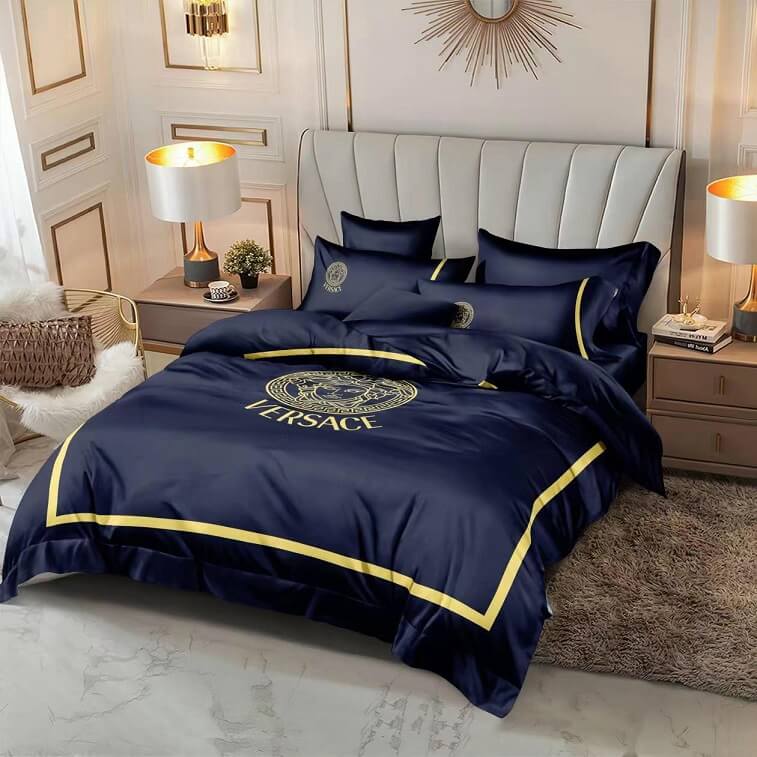 Versace Bed Set 6pcs in Cotton Material- AjmanShop