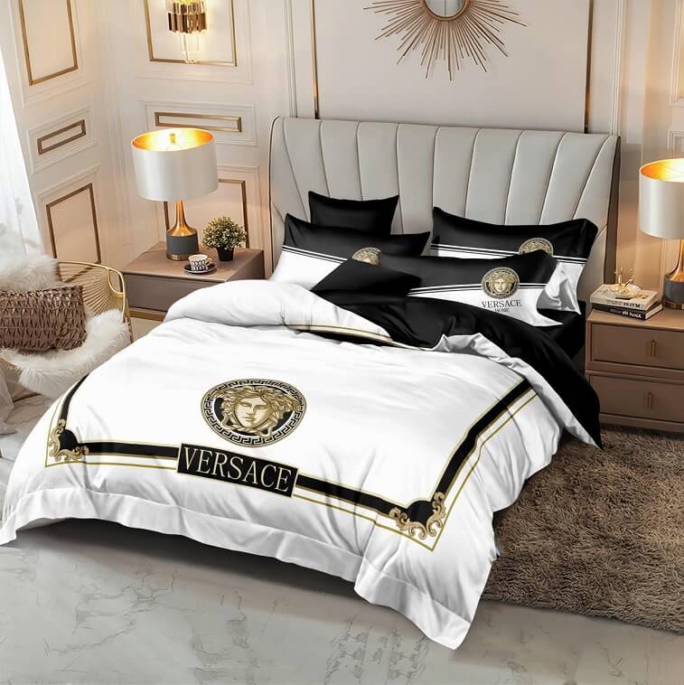 Versace Bed Set 6pcs in Cotton Material- AjmanShop