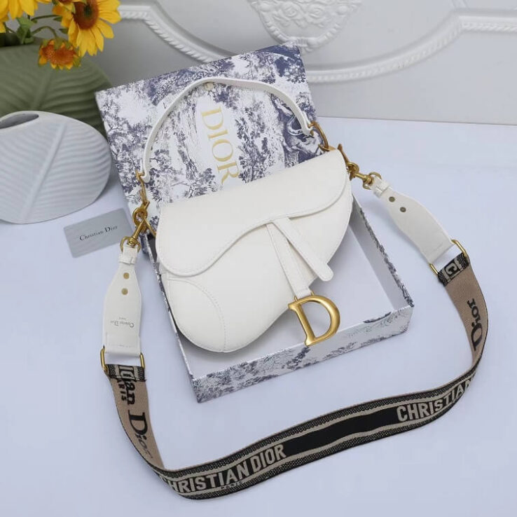 White Saddle Bag, Christian Dior - AjmanShop