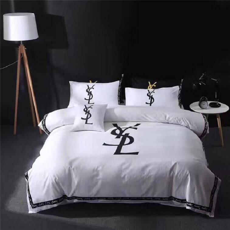 YSL Brand Bedsheet Set 6pcs in Cotton Material- AjmanShop