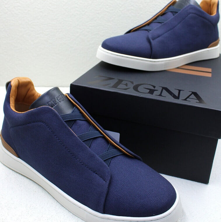Zegna Shoes, Blue - AjmanShop